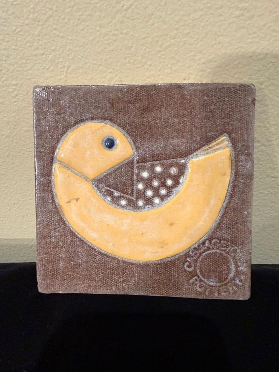 Cabbagetown Pottery Other - Cabbagetown Pottery Georgia Red Clay Bird Tile Vintage